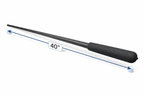 Extended reach 40" long carbon fiber handle