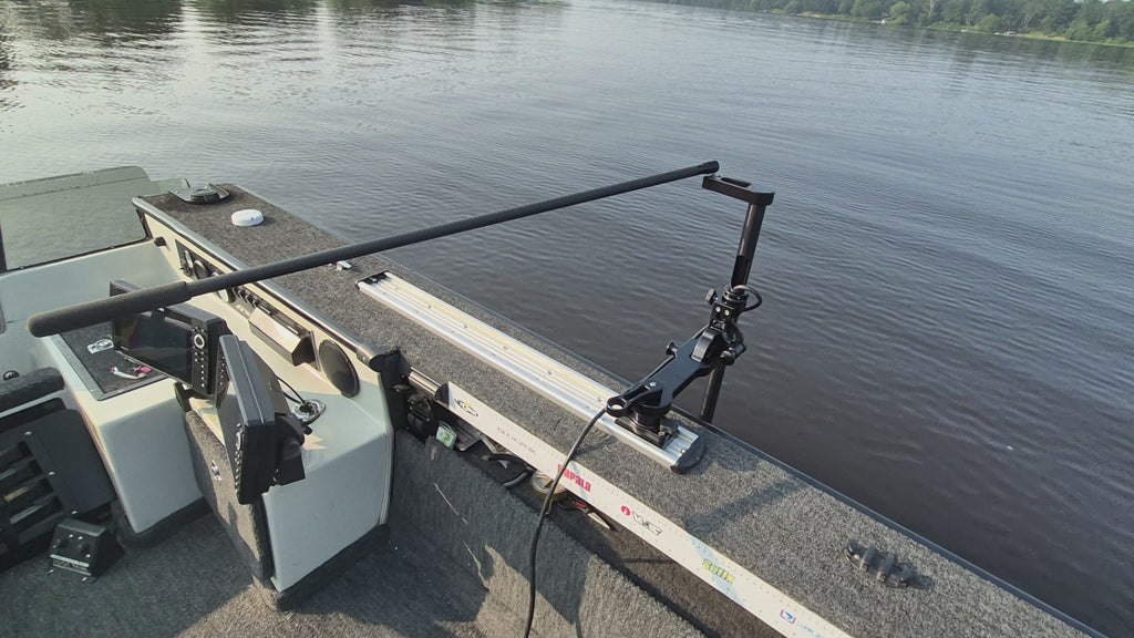 Extended reach 40" long carbon fiber handle